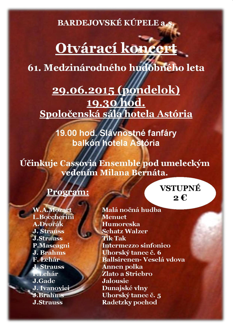 bardejovske kupele hudobne leto