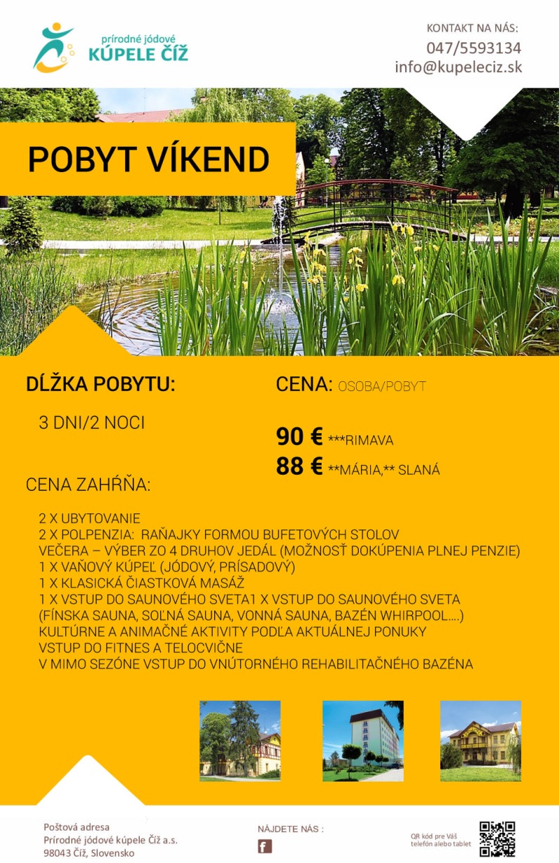 kupele ciz ponuky vikend