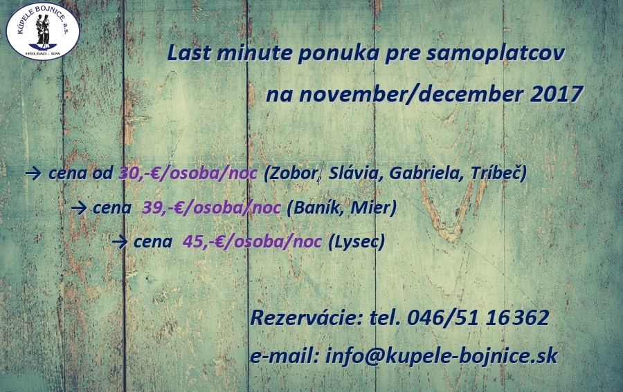 lat minute kupele bojnice